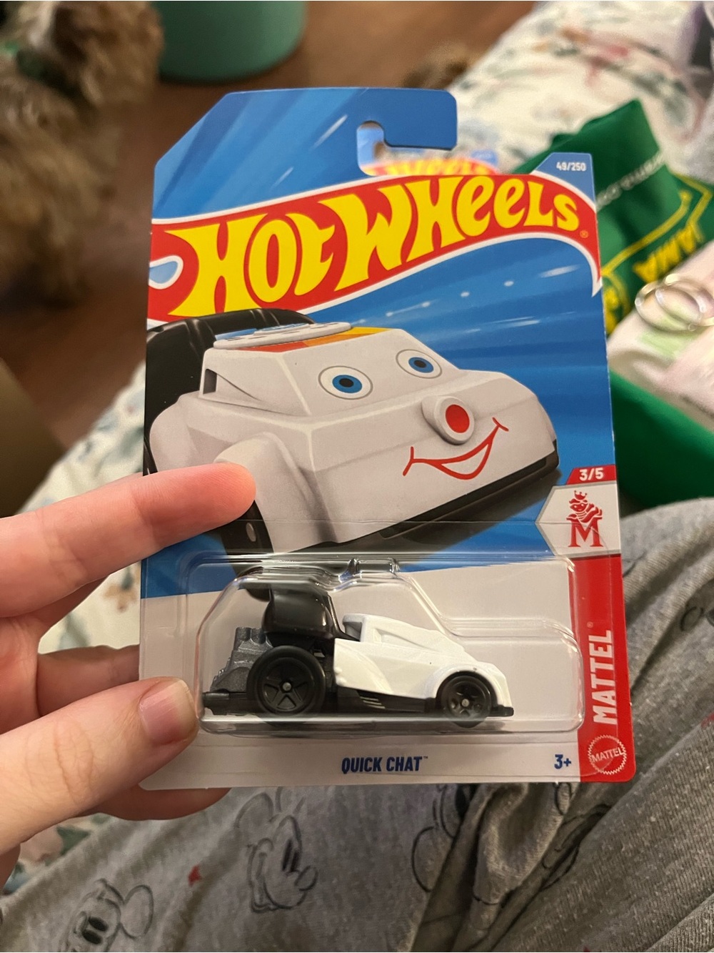 Mattel Hot Wheels Quick Chat White and Black Kids Toy Car